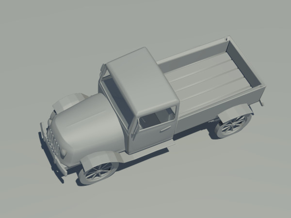 3d old truck model - old truck by Animation Anchor Line